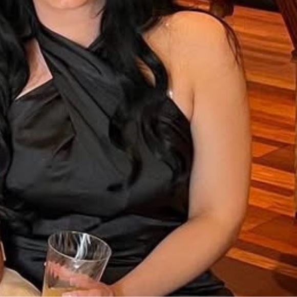 Club London black halter gown - Picture 6 of 10